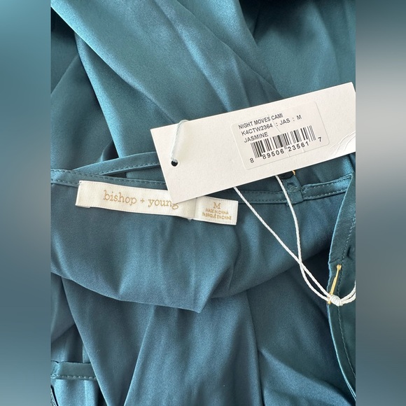 NWTBISHOP + YOUNG Night Moves Cami topmidi skirt Jasmine -Teal green NWT size M - Picture 4 of 8